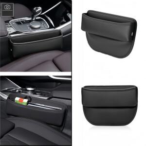 카시트 틈새 정리함 범용 PU 가죽 콘솔 사이드 포켓 자동차 필러 수납함 인테리어 액세서리