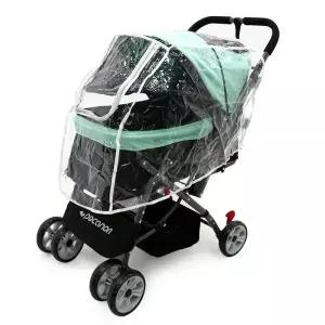 피카노리 강아지 유모차 레인 커버 외출용 디럭스 개모차 (단품) MNA