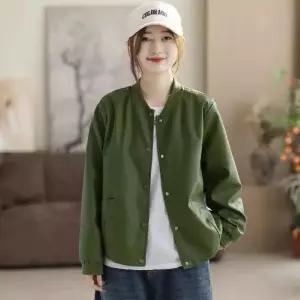 캐주얼 톱 차이나 가죽 나사 여자재킷 싱글 코트 원템1