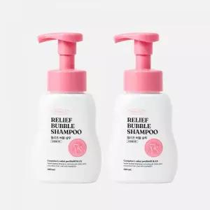 프로젝트21 강아지 고양이 릴리프 버블 샴푸 목욕 피부 모발 윤기 보습 항염 항균 250ml X 2개 MNA