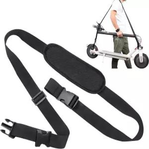 퀵 릴리스 플라스틱 버클과 미끄럼 방지 패드가 있는 조절 가능한 스쿠터 휴대용 스트랩 전동 접이식