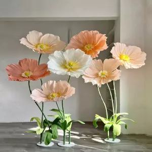 자이언트 페이퍼 플라워 만들기 포토존 종이꽃 포토존 DIY 카페