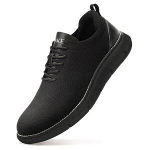 SVNKE 남성용 메시 드레스 슈즈 캐주얼 두꺼운 옥스포드 워킹화 스니커즈 경량 밑창 편안한 레이스업 테니스화 비즈니스