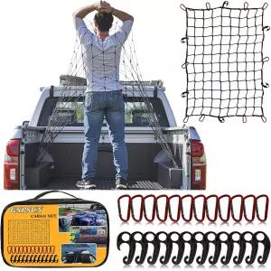 트럭 픽업 침대 트레일러 보트 RV SUV를 위한 GSPSCN 카고 네트 3 x 4 타코마 프론티어 콜로라도 스바루