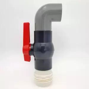 플라스틱기름통밸브 200L드럼용 PVC오일배출밸브 A형(63mm)