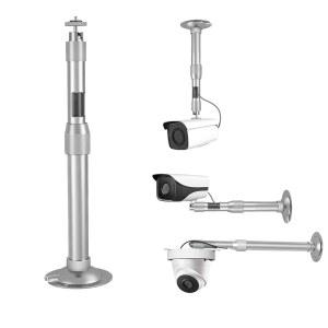 ZT-NET 30-60cm 조절 가능한 틸트 회전 브래킷 롱 드롭 천장/벽걸이 스탠드 CCTV 감시 카메라 하우징 홈 시스템 실내외 사용 가능