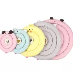 피부회복용 반려견 넥카라 고양이 그레이 L 목부위보호 이물질차