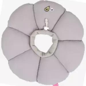 면재질 반려동물 쿠션 넥카라 그레이XL 수술회복 충격흡수 안