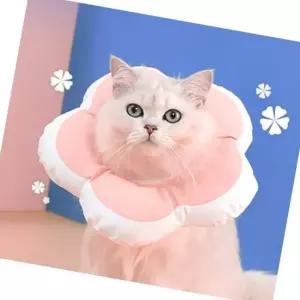 상처 쿠션 넥카라 핑크 M 보조 반려견 펫용품