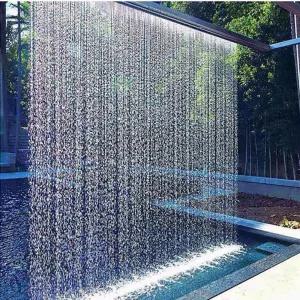 연못 벽분수 실외 조경 호텔 스테인리스 폭포 수영장 로비