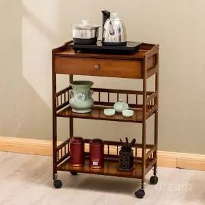 원목 수납 트롤리 업그레이드 이동식조리대 이동식 미용