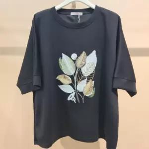 라티움 HC34 신축성좋고품넓은 비즈트리루즈핏5부여성티셔츠 T2623Ts03