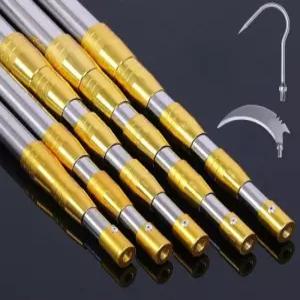 수초 제거기 장대 낫 고지 톱 잡초 가지 치기 접이식 휴대용 낚시용 민물 원예