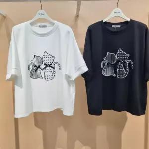 라티움 HC34 신축성좋고품넓은비즈켓루즈핏5부여성티셔츠  T2623Ts04