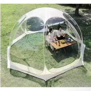 원터치쉘터 리빙쉘 투명 장박텐트 방수 대형 원터치