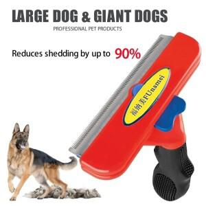 대형 개 제모 빗 큰 브러시 애완 동물 미용 고양이 헤어 마사지 리무버 청소 손질