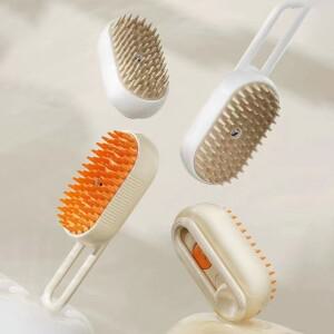 애완 동물 스팀 브러시 전기 스프레이 고양이 헤어 강아지 스티머 마사지 제모 그루밍 용품 액세서리 3 in