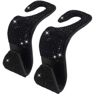 가방에 대 한 유니버설 블 링 자동차 후크 스테인레스 스틸 머리 받침 뒷좌석 주최자 지갑에 걸이