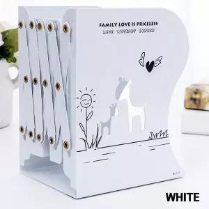 [하프클럽/셀러허브]자바라책꽂이 기린 철재 책꽂이 책상 서랍 길이조절 정