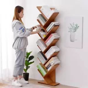 틈새 책꽂이 북타워 서재 원목 거실 회전책장 책장