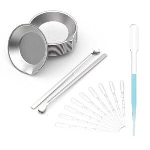 DIYESMART 페인트 트레이 12개, 교반기 2개, 피펫 드로퍼 10개 3ml 에어브러시 페인팅, DIY 아트 공예 모델 취미 건축 도구, 경량 u2026용 수트