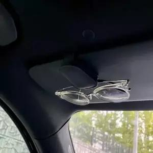 ( )차량용 선글라스 클립 거치대 블랙 안경 차랑 용선 케이스 선바이저
