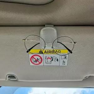 ( )차량용 선글라스 클립 거치대 그레이 안경 차랑 용선 케이스 선바이저