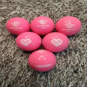 골프공 다이아윙스 M2 장타 비거리 고반발 볼 유광핑크 6구 (투명케이스 포