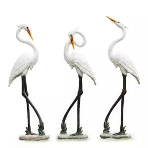 백로 조형물 조각상 연못 녹지 펜션 흰색 장식 백조