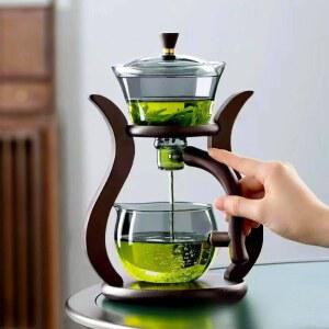 보이차도구 여과기 거치대 내열유리 유리티팟 공도 찻잔세트 다용도