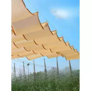 접이식 차양막 물결 그늘막 천막 가림막 캐노피 가게