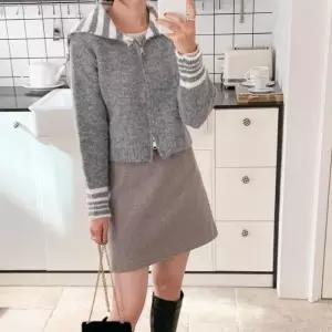 여자 부클니트 단가라 세라카라 투웨이 집업 가디건 (41031502)