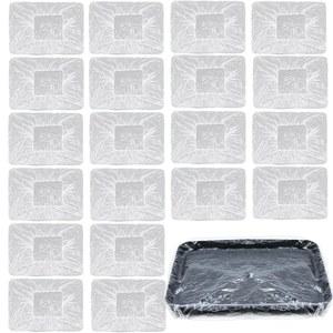 20개 9인치 페인트 롤러 트레이 라이너 일회용 팬 플라스틱 가방 커버 대형 세트 주택 벽 천장 페인팅용