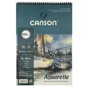 캔손 WQ14YL90 엠보싱스케치북 200G 8절 16매