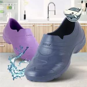 고무실내화 여성 경량 미끄럼 방지 주방화 방수 웨딩화