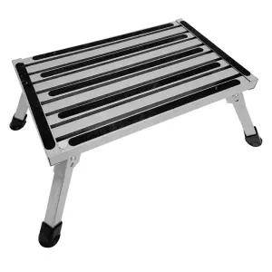 카라반 발 받침대 보조 계단 고하중 페달 수동 알루미늄 세차 입구 발판 전동