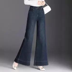 여자청바지 와이드 하이웨스트 슬림핏 캐주얼 롱 슬랙스 레깅스 부츠컷 데님 나팔바지 가을 원템3