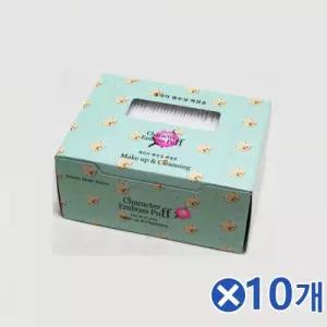 순면 엠보싱 화장솜(5x6cm) 100매x10개-색상랜덤발송