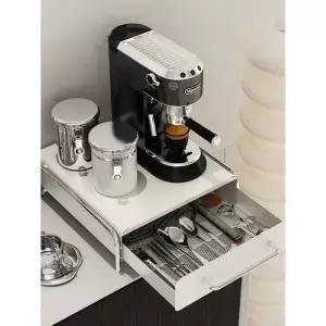 커피메이커 수저통 슬라이드 캡슐커피 서랍장