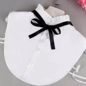 페이크 블라우스 카라 넥케이프 넥카라 레이어드 셔츠