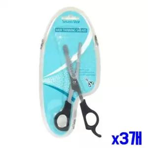 스텐 빗달린 헤어미용가위 x3개