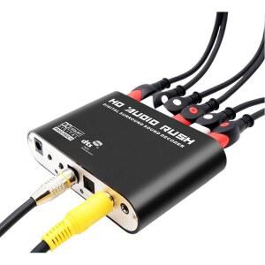 광섬유 동축 5 1채널 디지털 오디오 디코더 리시버 변환기