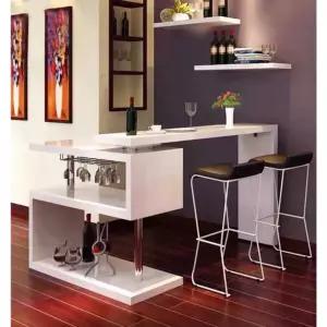 ㄱ자 홈바 테이블 식탁 조리대 공간활용 와인 기역자 주방 확장 몽땅