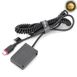 KingMa LP-E12 USB 유형 C 더미 배터리 전원 어댑터 커플러 Canon SX70HS 100D M50 M2 카메라