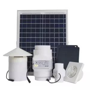 태양광 배기팬 화장실환풍기 배출기 덕트 태양광패널