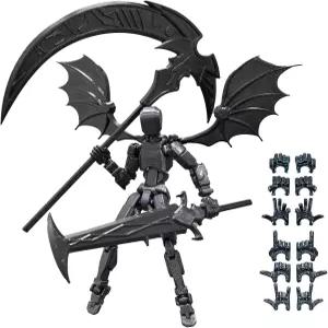 T13 액션 피규어(조립 완료) 타이탄 13 로봇 피규어 3D 프린팅 더미 관절 수집가용 럭키 선물 데스크탑