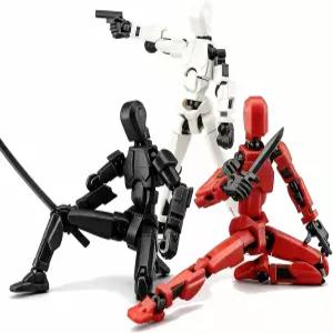 더미 13 조립 완성 액션 피규어 럭 멀티 조인트 관절 모델 마그네틱 베이스 책상 디스플레이용 교체 가능한