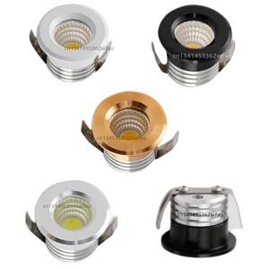 디밍이 가능 미니 소형 임베디드 천장 LED 통 3W 소형 스포트라이트 COB 110V-220V 가족 캐비닛 조명 거실