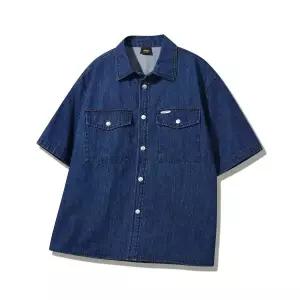 지프 JEEP DUSTY 메탈로고 데님 반팔셔츠 JQ5SHU701ID 361651