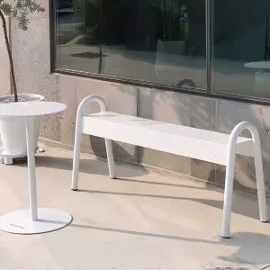 철제 벤치 의자 대기의자 감성 카페 체어 가든 미니멀 야외